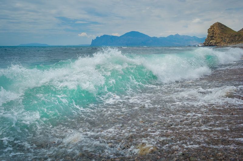 крым ! Галечный пляж фото превью