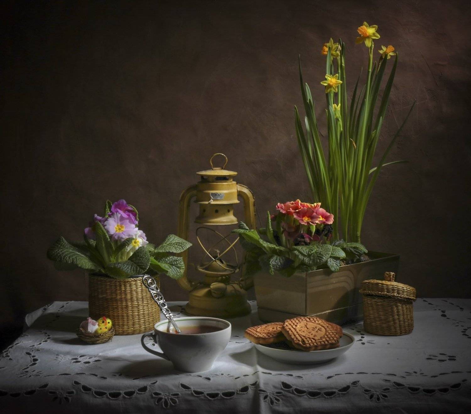 весна,нарцис,примула,натюрморт,, Zadorina Svetlana