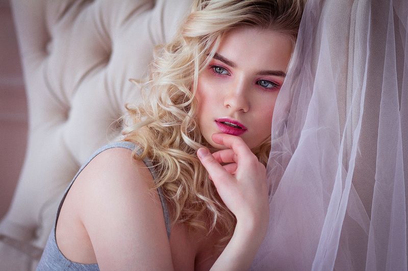 portrait, closeup, eyes, girl, pink, beauty, studio, портрет, глаза, девушка, розовый, красота, студия *** фото превью