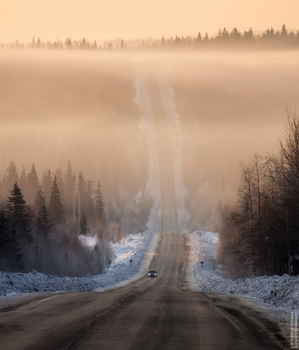 Утро на трассе Гремячинск - Чусовой