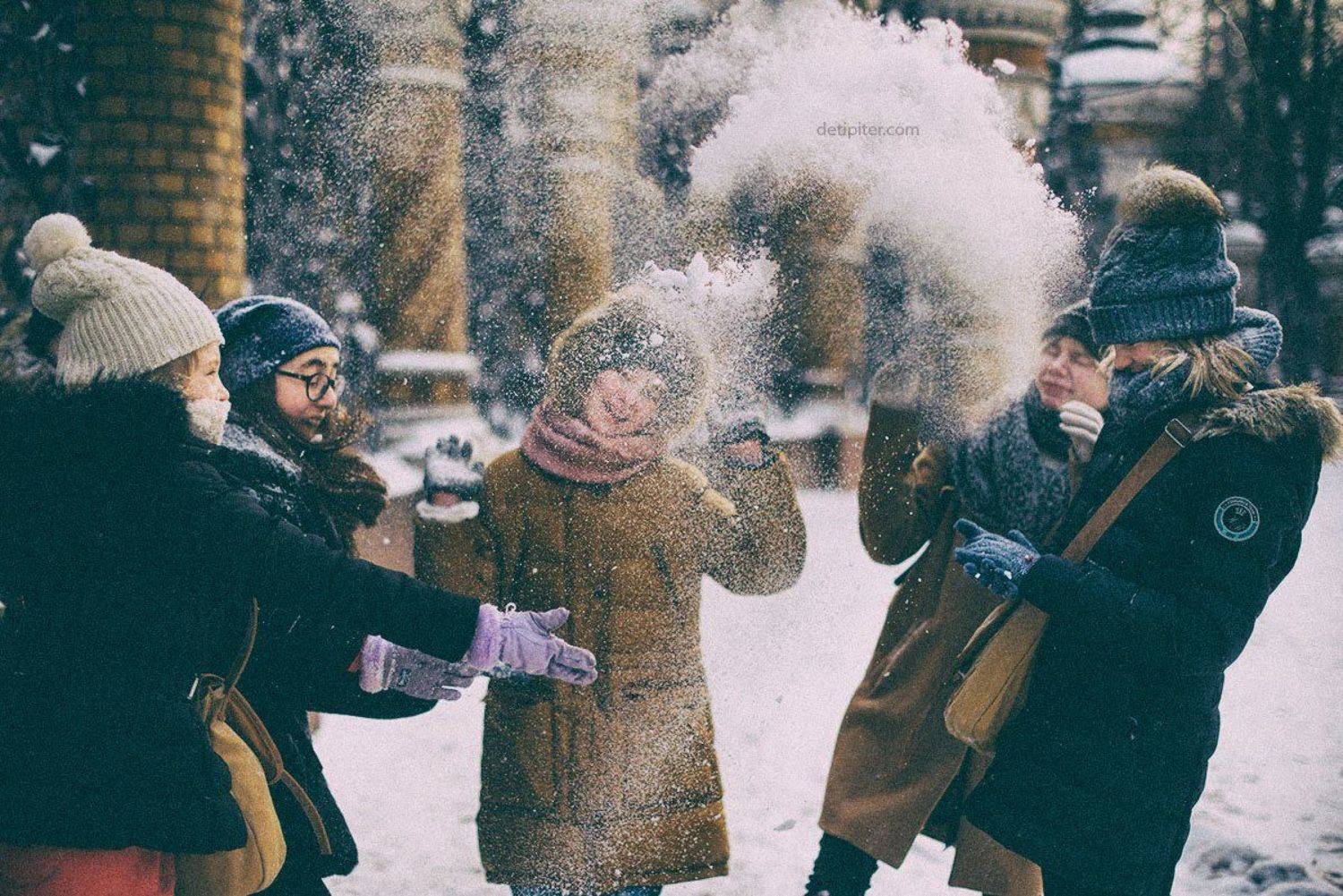 дети, снег, зима, питер, веселье, Виктория Разина