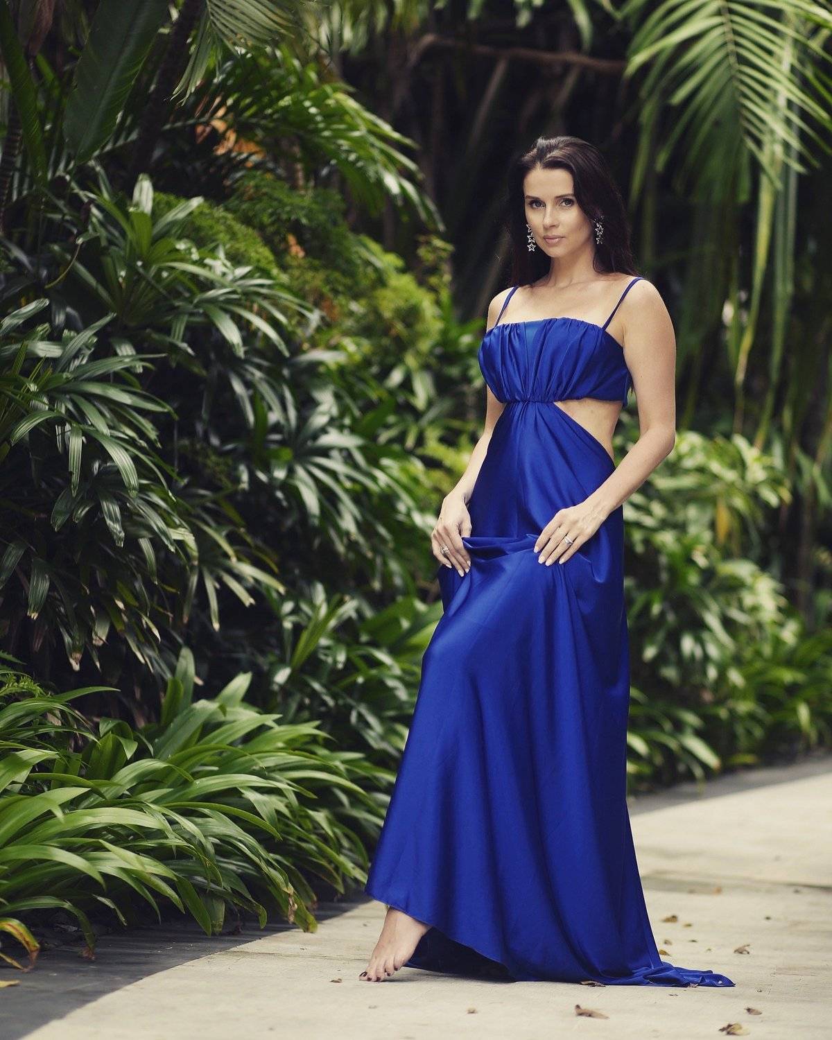 girl beauty outdoor dress blue, ЛЕВАН ТАВАДЗЕ