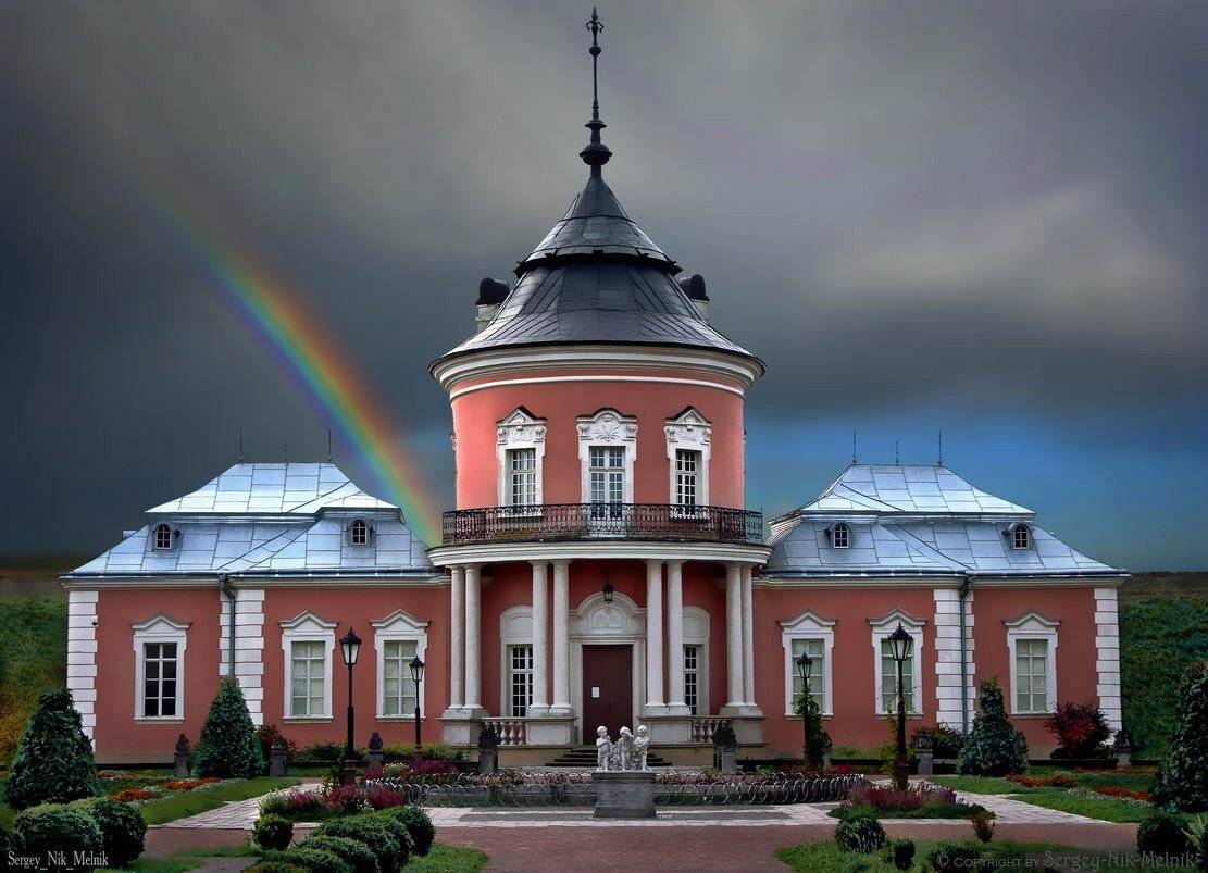 гроза,  	 радуга, 	замок, золочев, крепость,	украина, Melnik-oy Serg-N-