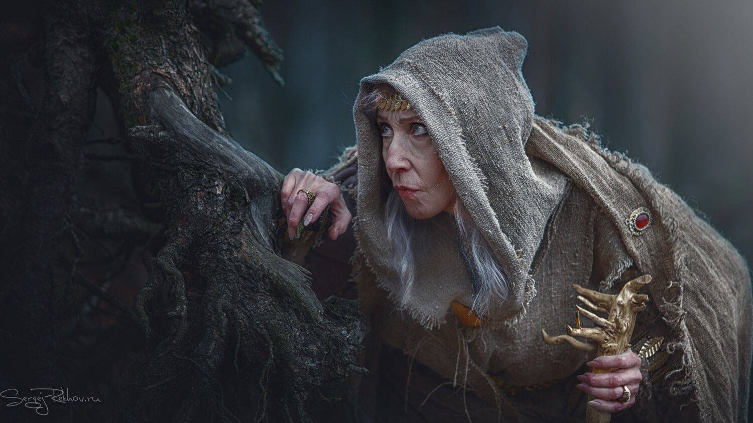 ведьма, старуха, колдовство, лес, rekhov, sergejrekhov, Сергей Рехов
