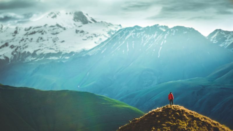 travel, mountaincs, landscape, adventure, nature Traveler фото превью