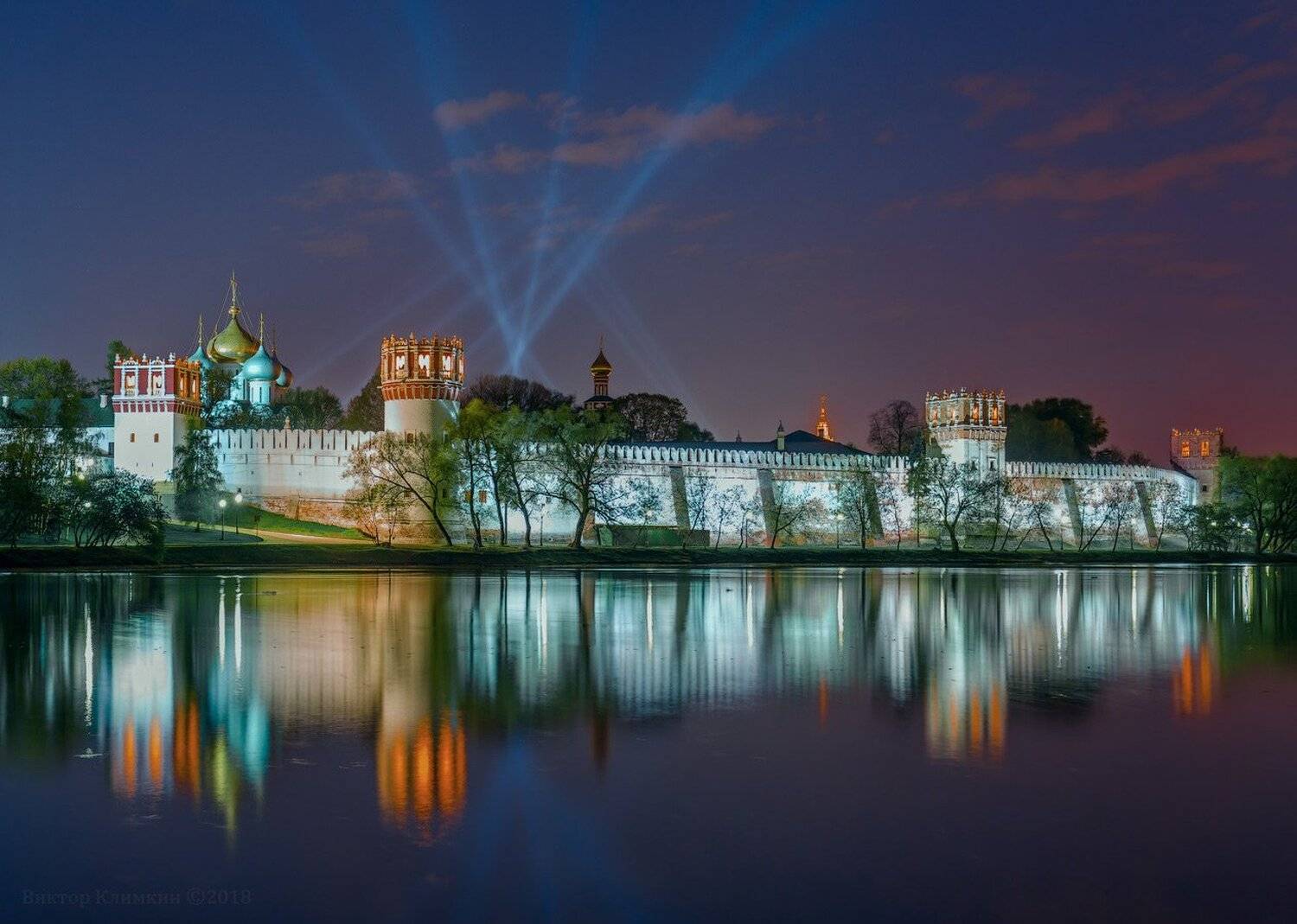 новодевичий, монастырь, вечер, пруд, москва, Виктор Климкин