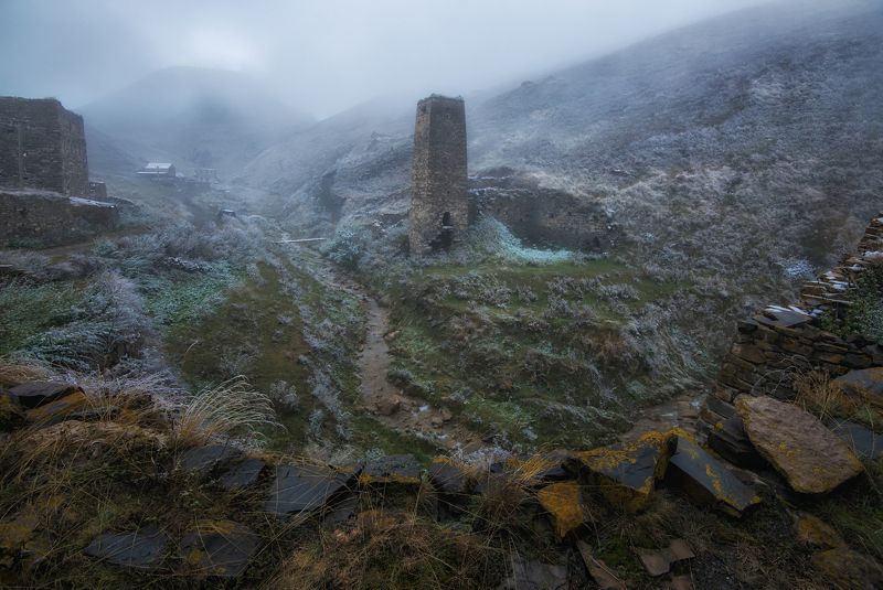 кавказ, северная осетия Высокогорные сёла Северной Осетии. фото превью
