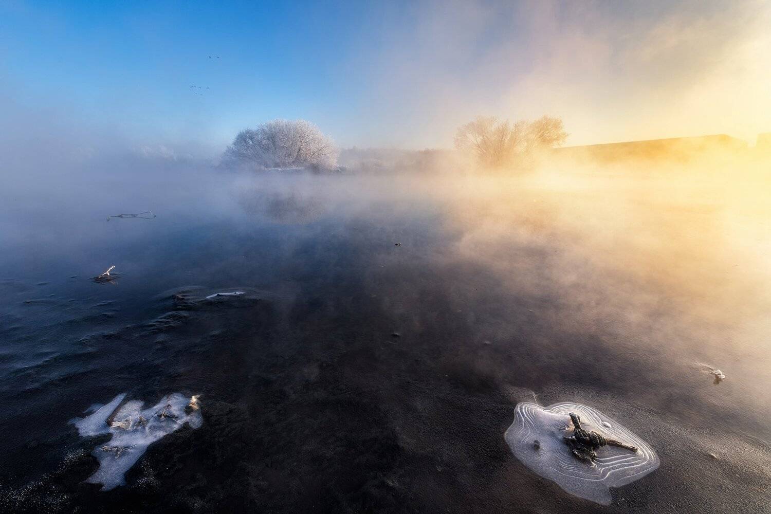 екатеринбург, зима, утро, туман, рассвет, Василий Яковлев