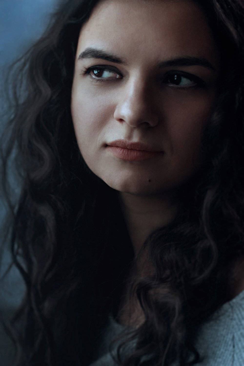 портрет, кудри, canon, девушка, лицо, глаза, настроение, анна шацкая