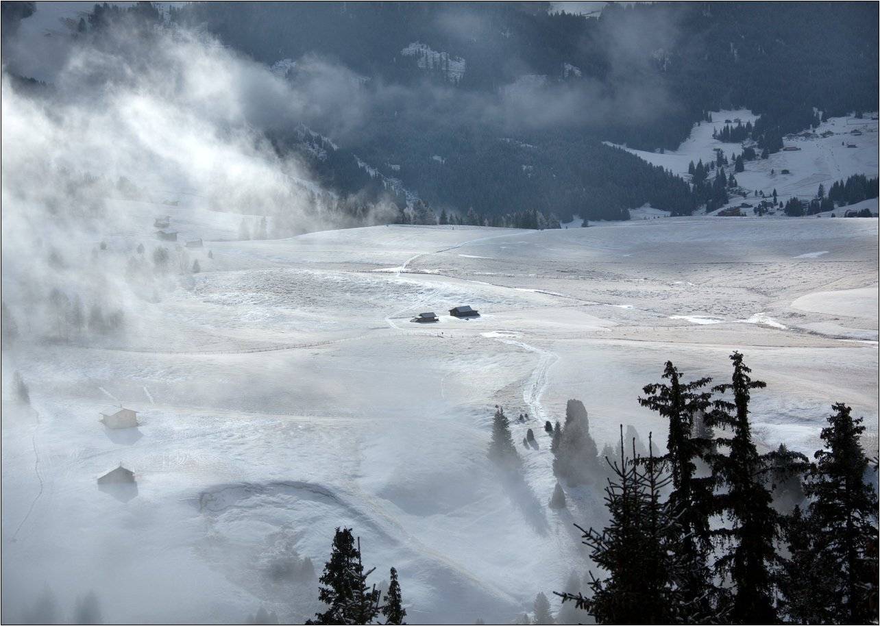 италия селла-рондо горные лыжи горы долина туман облака, Boris Bort