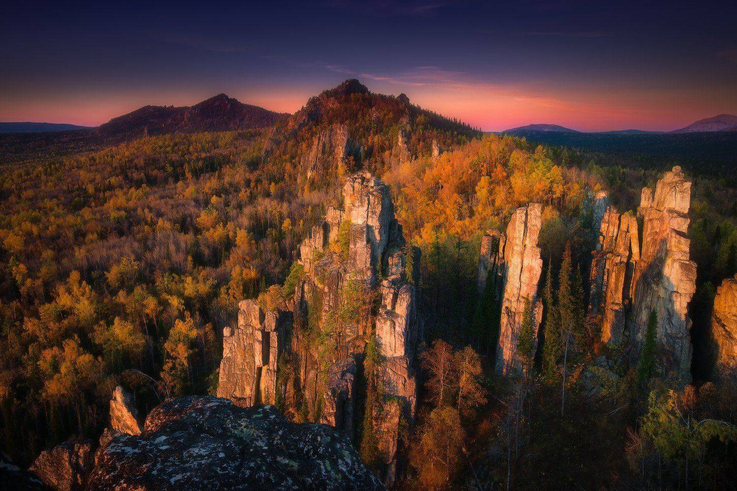 урал, горы, осень, зубчатки, инзерскиезубчатки, Владимир Ляпин