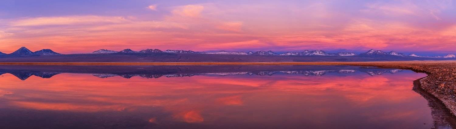 laguna tebenquiche, reflection, atacama, chile, sunset, Vitalis Vasylius