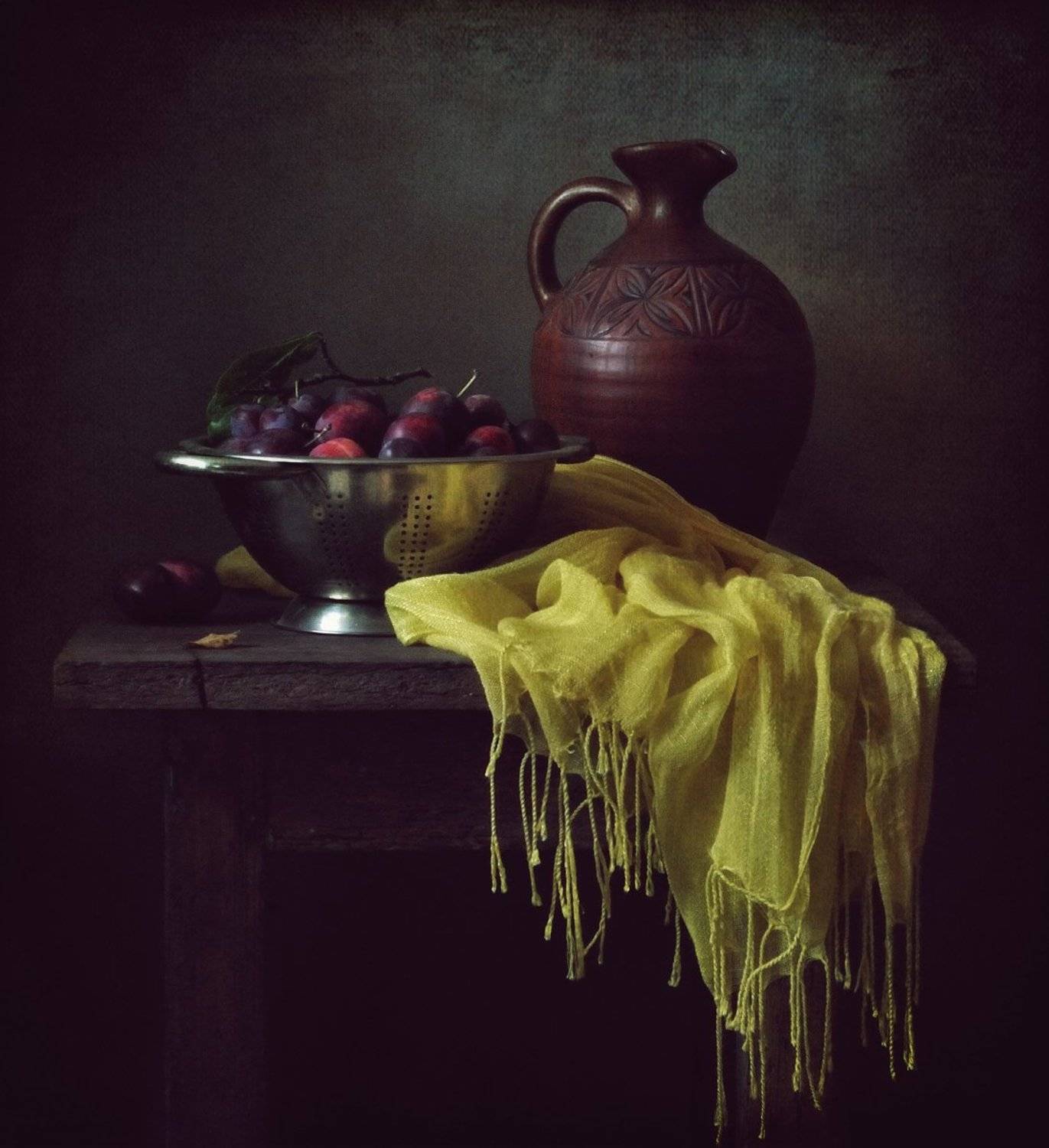 натюрморт,сливы,ягоды, Наталия