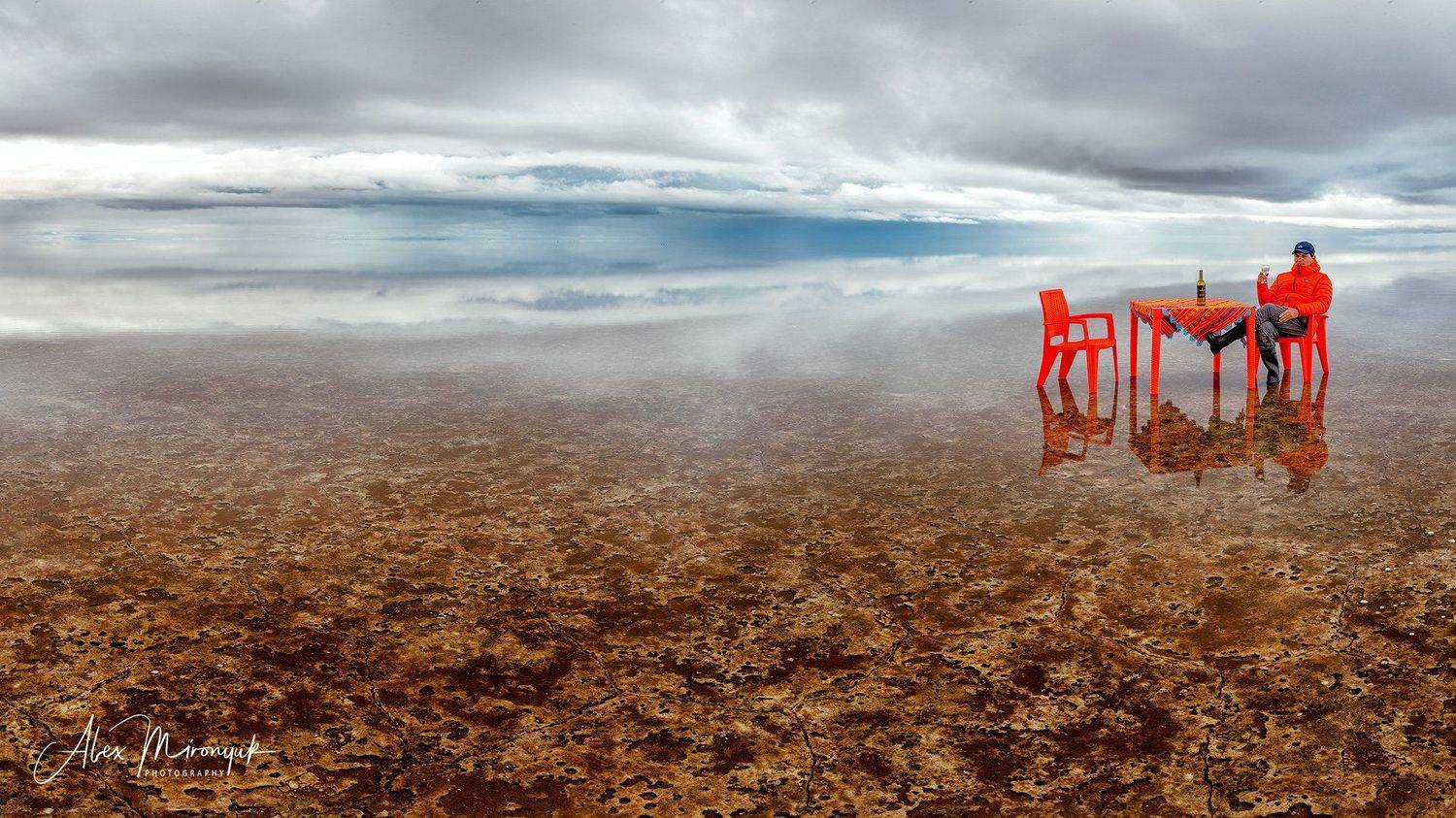 солончак, боливия, южная, америка, салар, уюни, отражение, небо, облакаб пикник, утро,, Alex Mironyuk