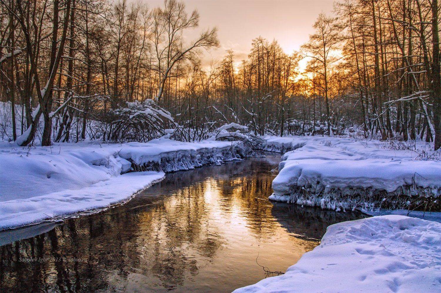 понамарка, кузьминки, москва, зима, закат, вечер, Ponamarka, kuzminki, moscow, winter, sunset, evening, Соболев Игорь