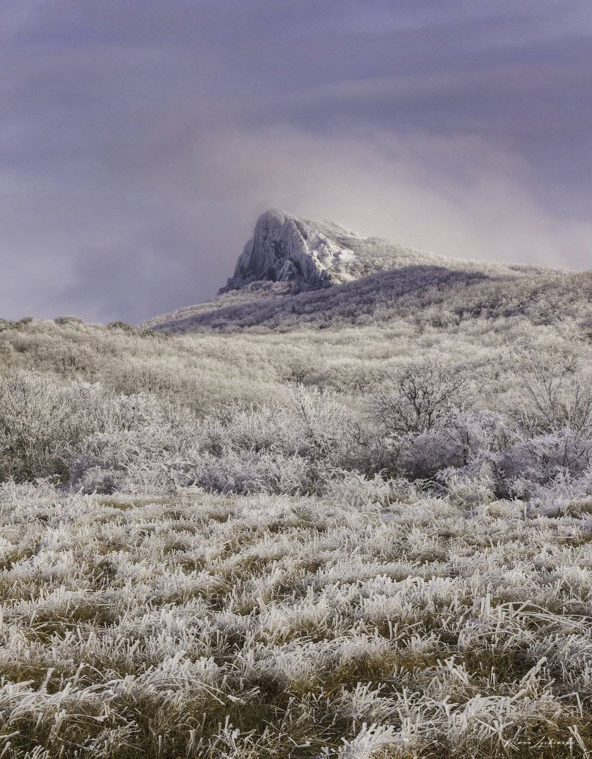 крым, пейзаж, гора, скала, изморозь, снег, зима, крым, роман любимский, феодосия, курортное,, Роман Любимский