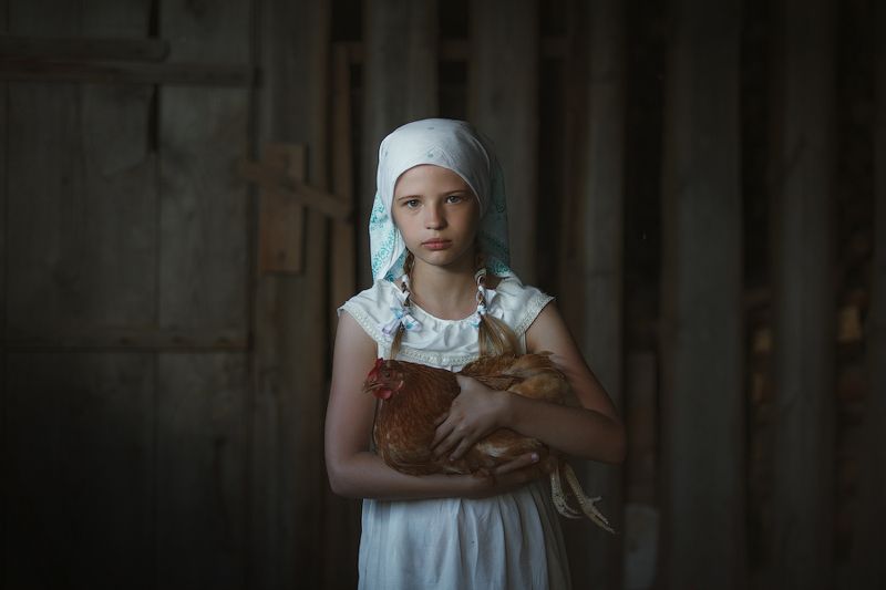 дети, деревня,село, бабушка,семья,курица,утро,жизнь,одиночество,хозяйсьво Настасья! фото превью