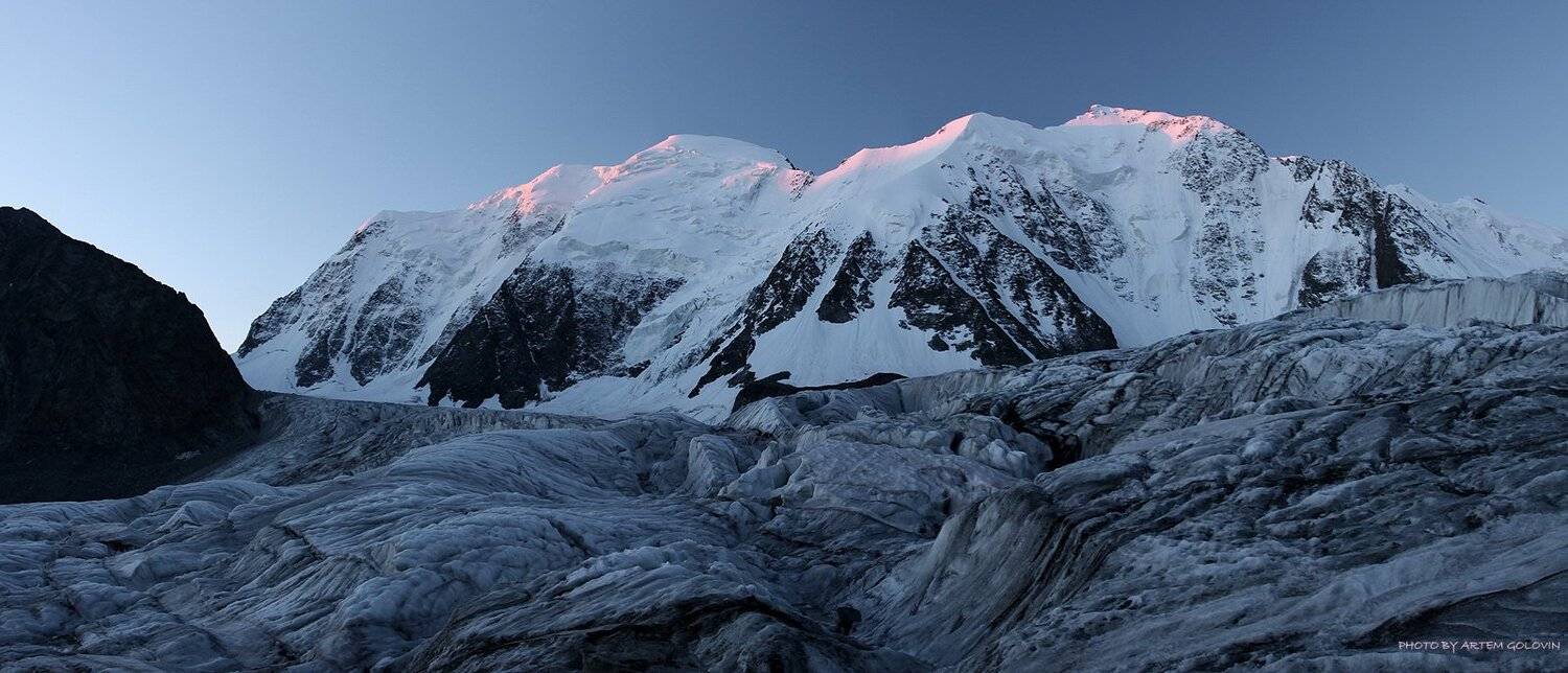 алтай, ледник, ледник менсу, ледник сапожникова, рассвет, Artem