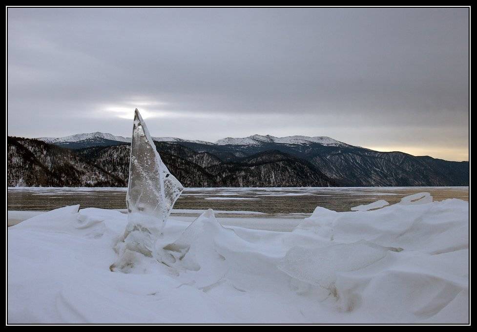 алтай, телецкое, озеро, лед, Юрий Фролов