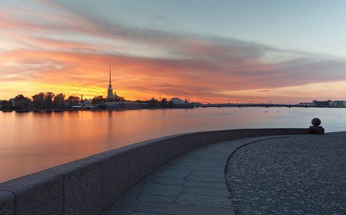 Петропавловская крепость. Рассвет.