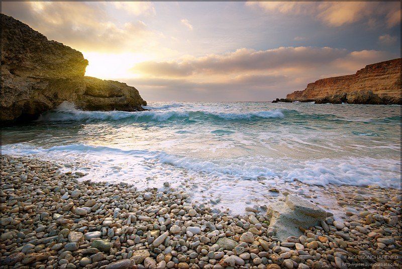 пейзаж, море, крым, фотография, Голубая бухта фото превью