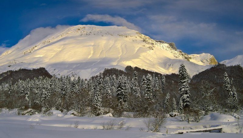 Оштен укрылся белым покрывалом фото превью