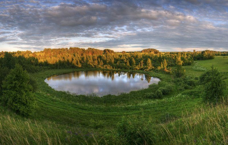озеро, закат, лес, божье, око, браслав |   Божье Око   | фото превью