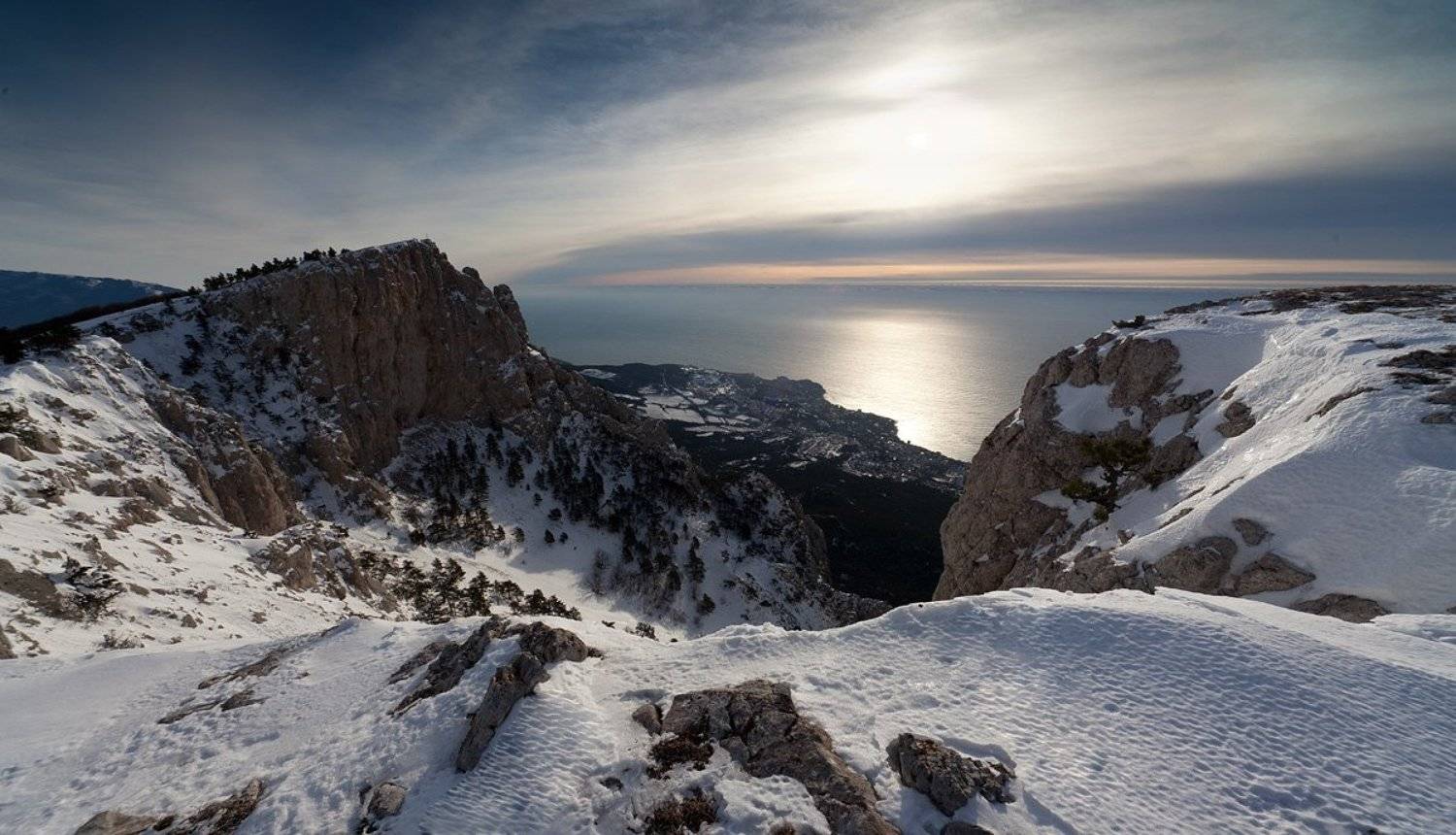 февраль, крым, ай-петри, горы, зима, море, Михаил Псарёв