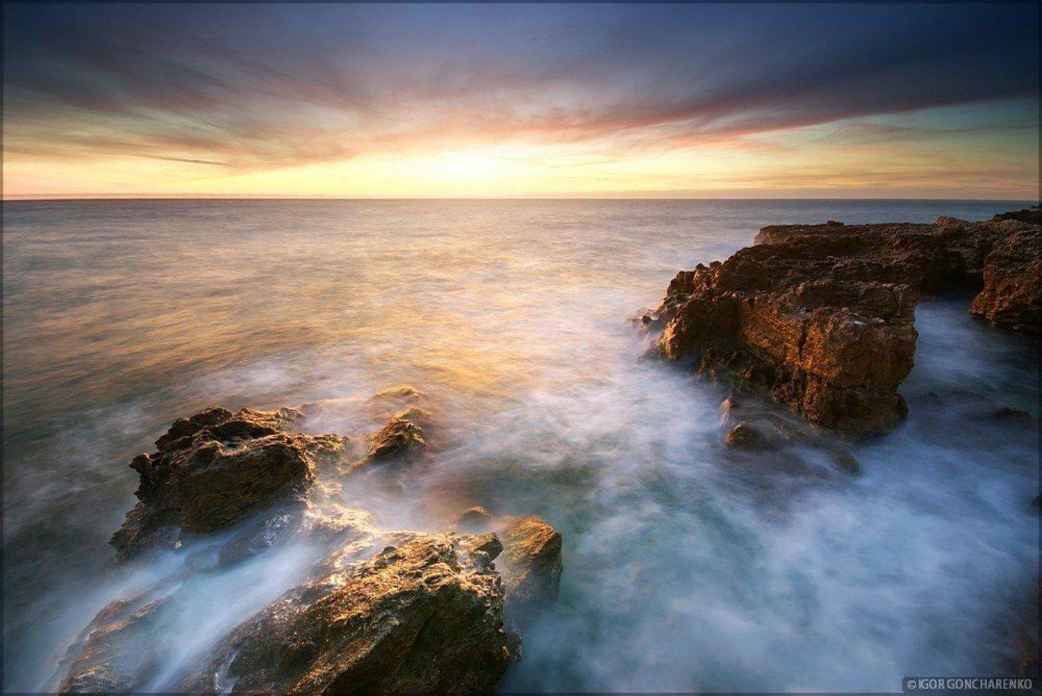 пейзаж, море, крым, фотография, закат,, Игорь