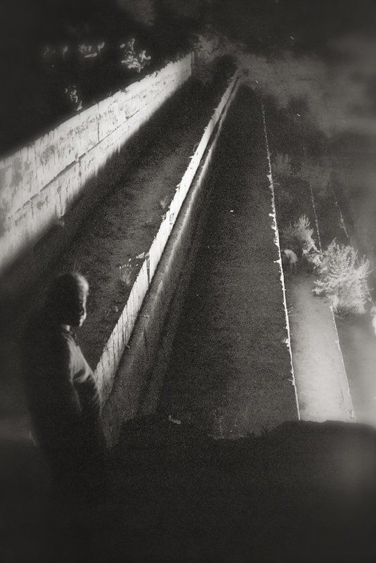 ночь, фигура, человек, каръер..  фото превью