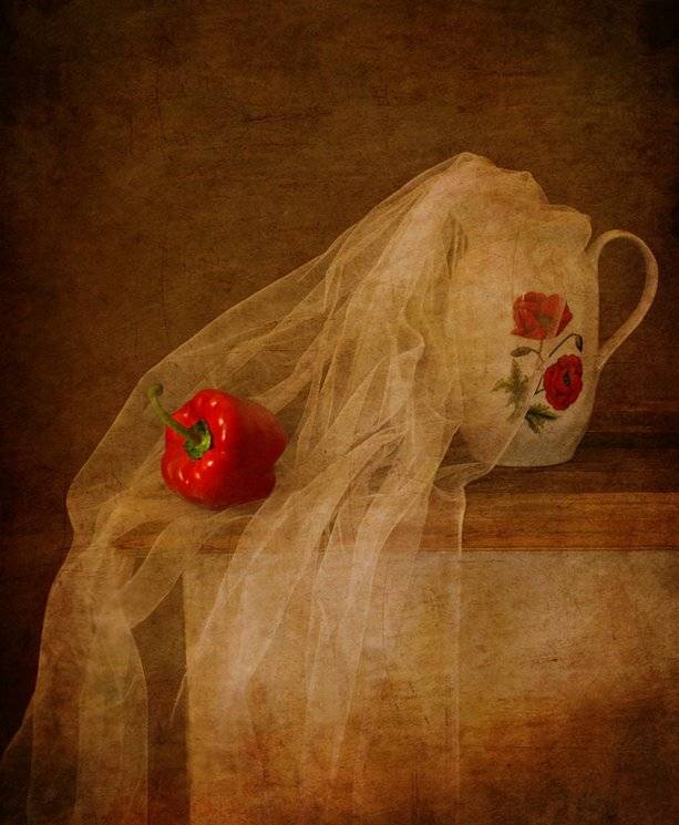 натюрморт, кувшин, ткань, перец, свет, текстура, Ирина Фурашова