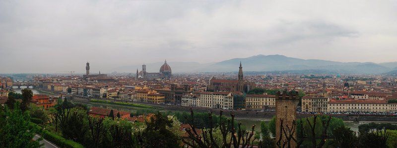 флоренция, панорама, италия Вид с площади Микеланжело. Флоренция фото превью