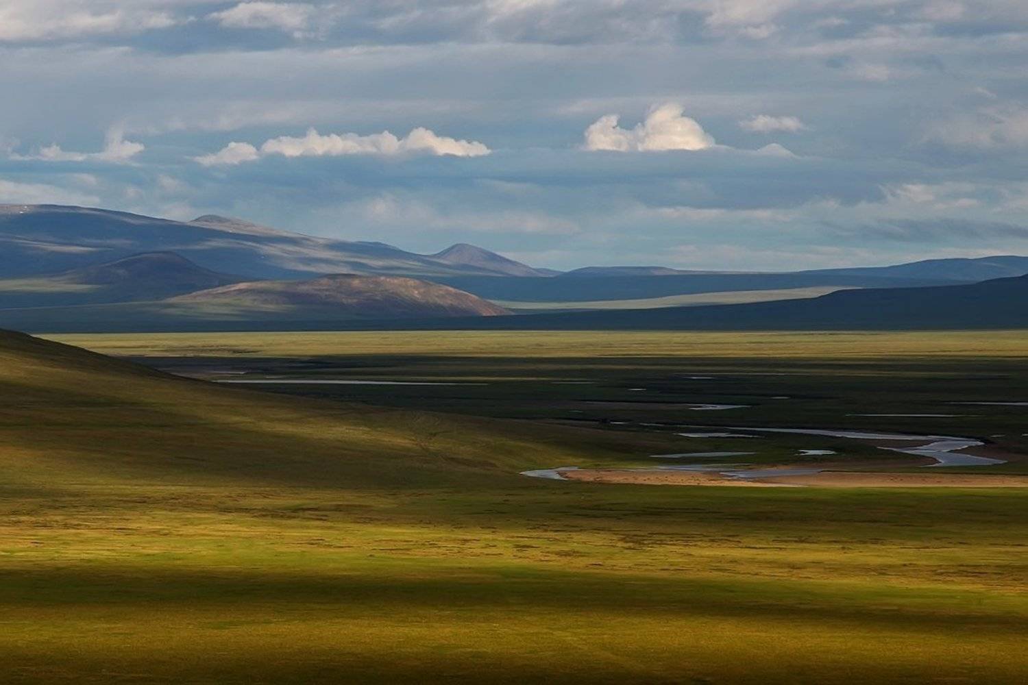 чукотка, пейзаж, природа, небо, облака, растения, сопки, россия, север, тундра, цвет, свет,, Сергей Шульга