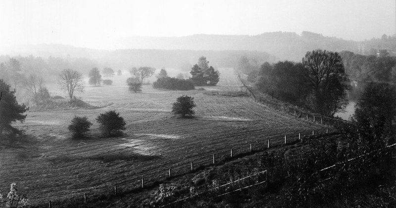 плёнка, монохром, пейзаж По дороге домой фото превью