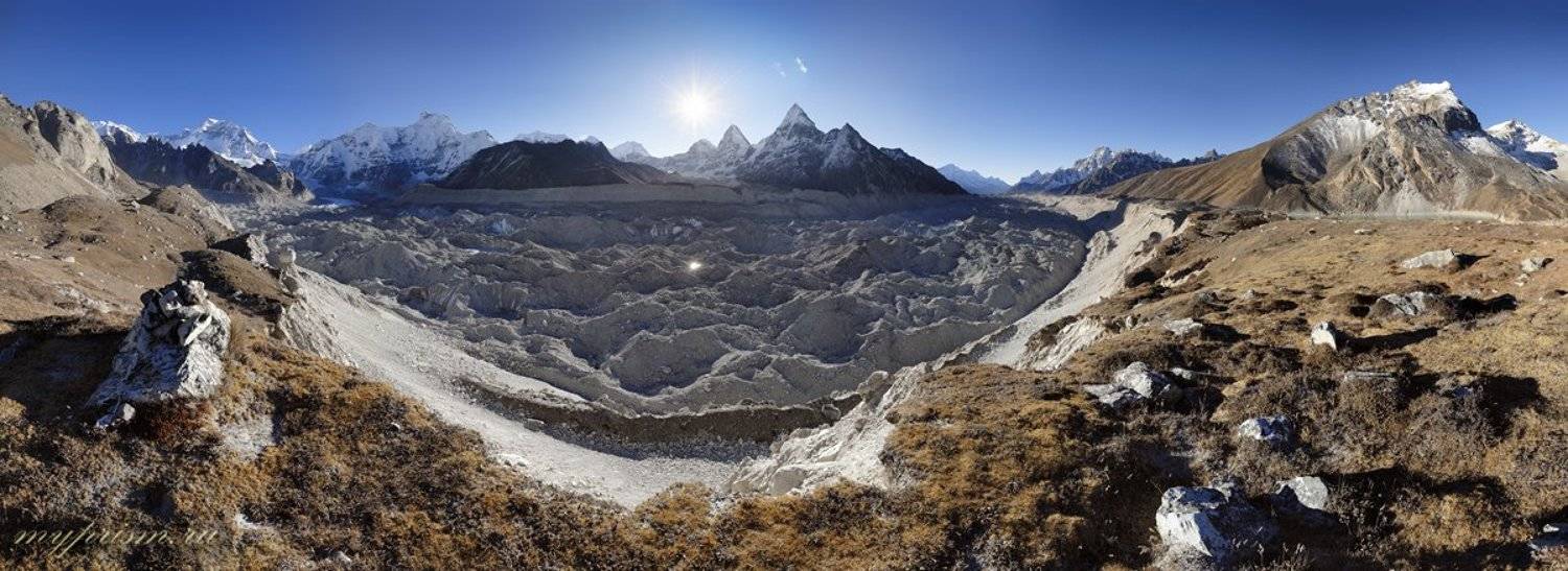 ледник, ngozumpa, gliacier, гималаи, непал, нгозумба, Антон Васильев