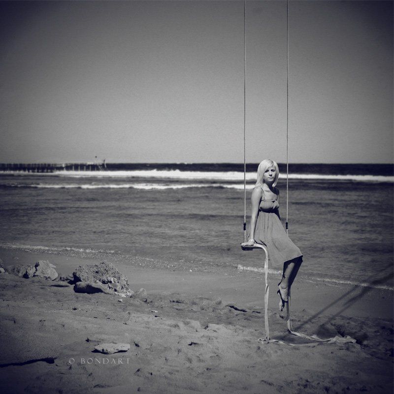 swing, sea, sari Imagine фото превью