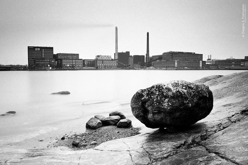 helsinki, ruoholahti, powerstation, stone, gulf, of, finland, хельсинки, финляндия, финский, залив, руохолахти, электростанция, залив, вода, берег Powerstation фото превью