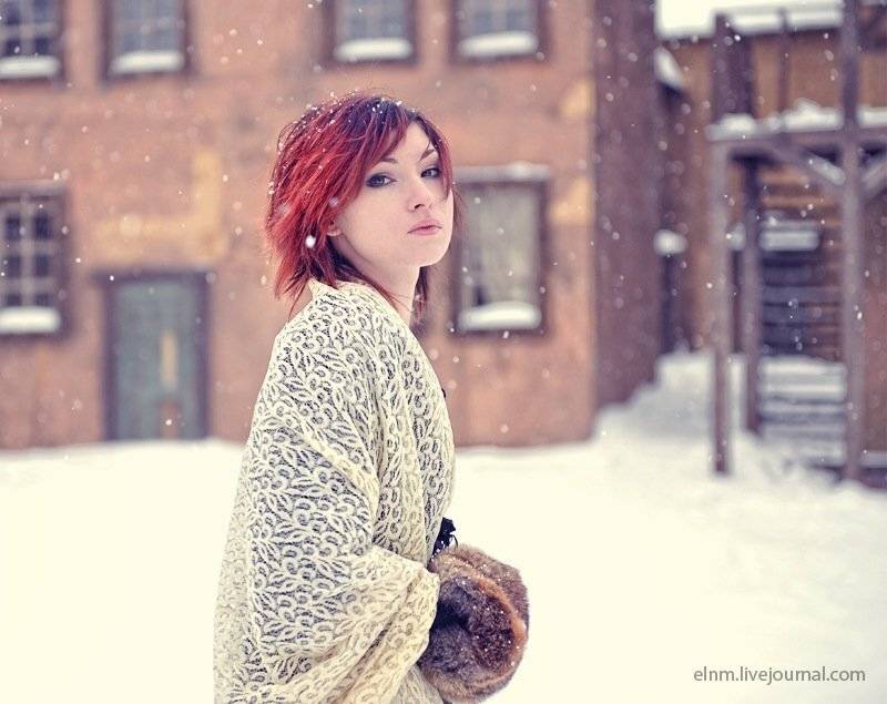 портрет, цветное, девушка, Елена