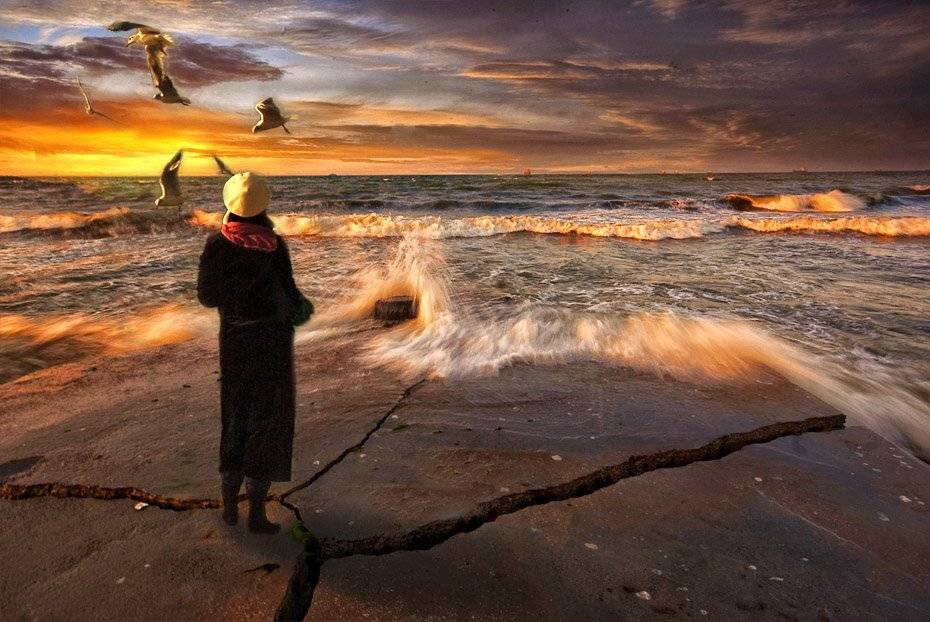 sea, sunset, conceptual, mustafa yagci