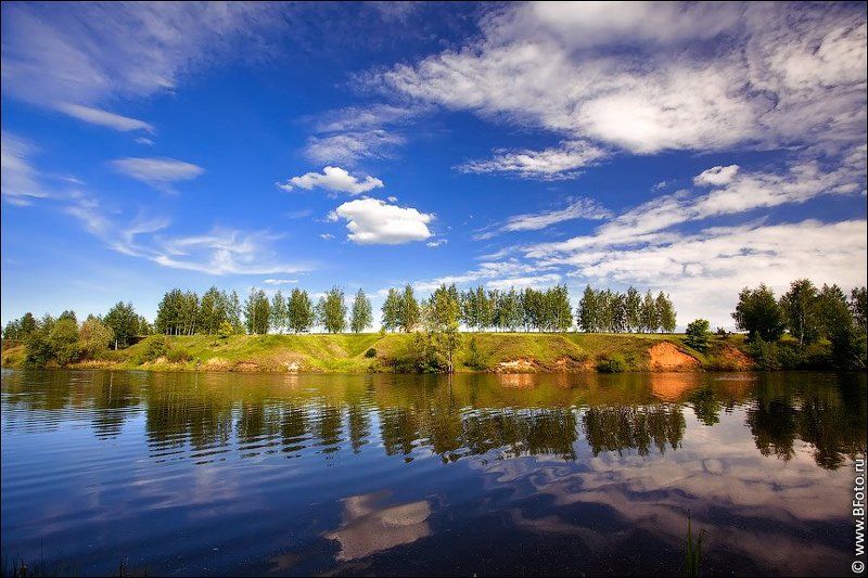 лето, пейзаж, пруд, каликино, река Летом в Каликино фото превью
