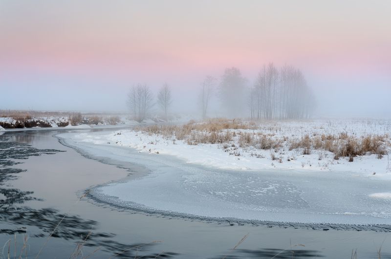 Утро на реке фото превью