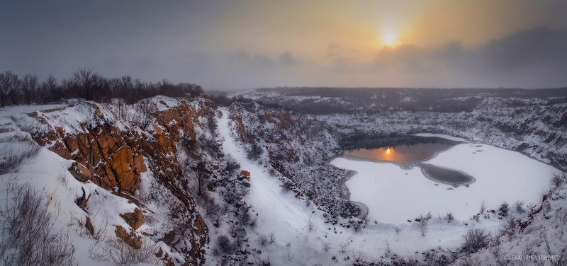 Нежный, но такой холодный... зимний вечер фото превью
