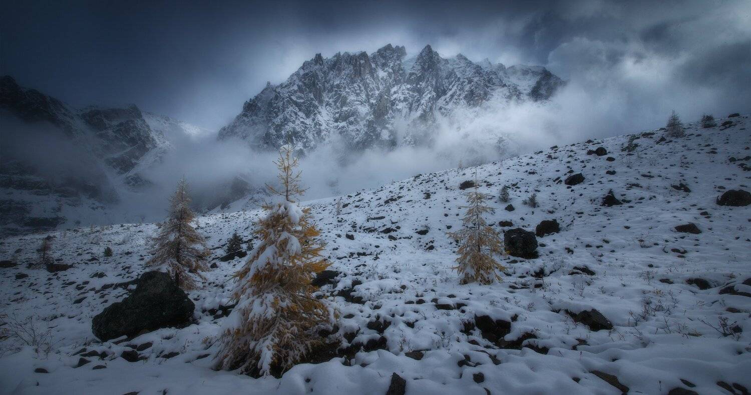 алтай, горы, осень, актру, караташ, Владимир Ляпин