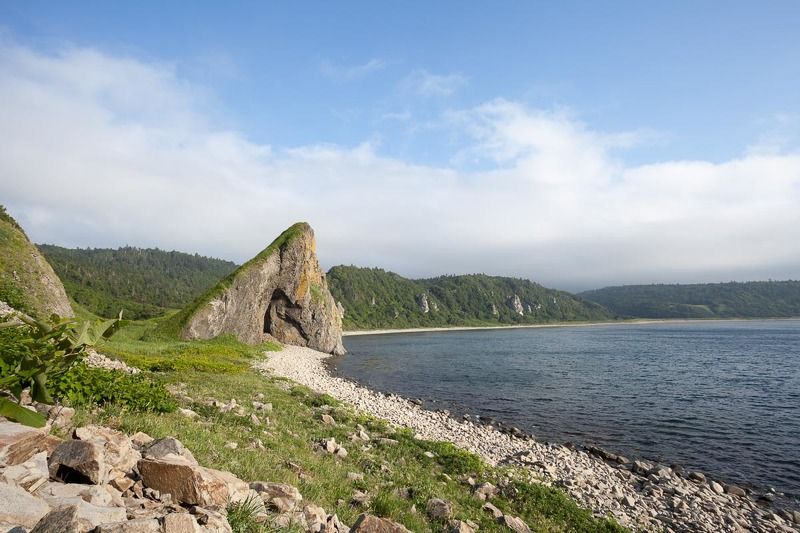 Курилы, Курильские острова, берег, море, скала, камни Курилы фото превью