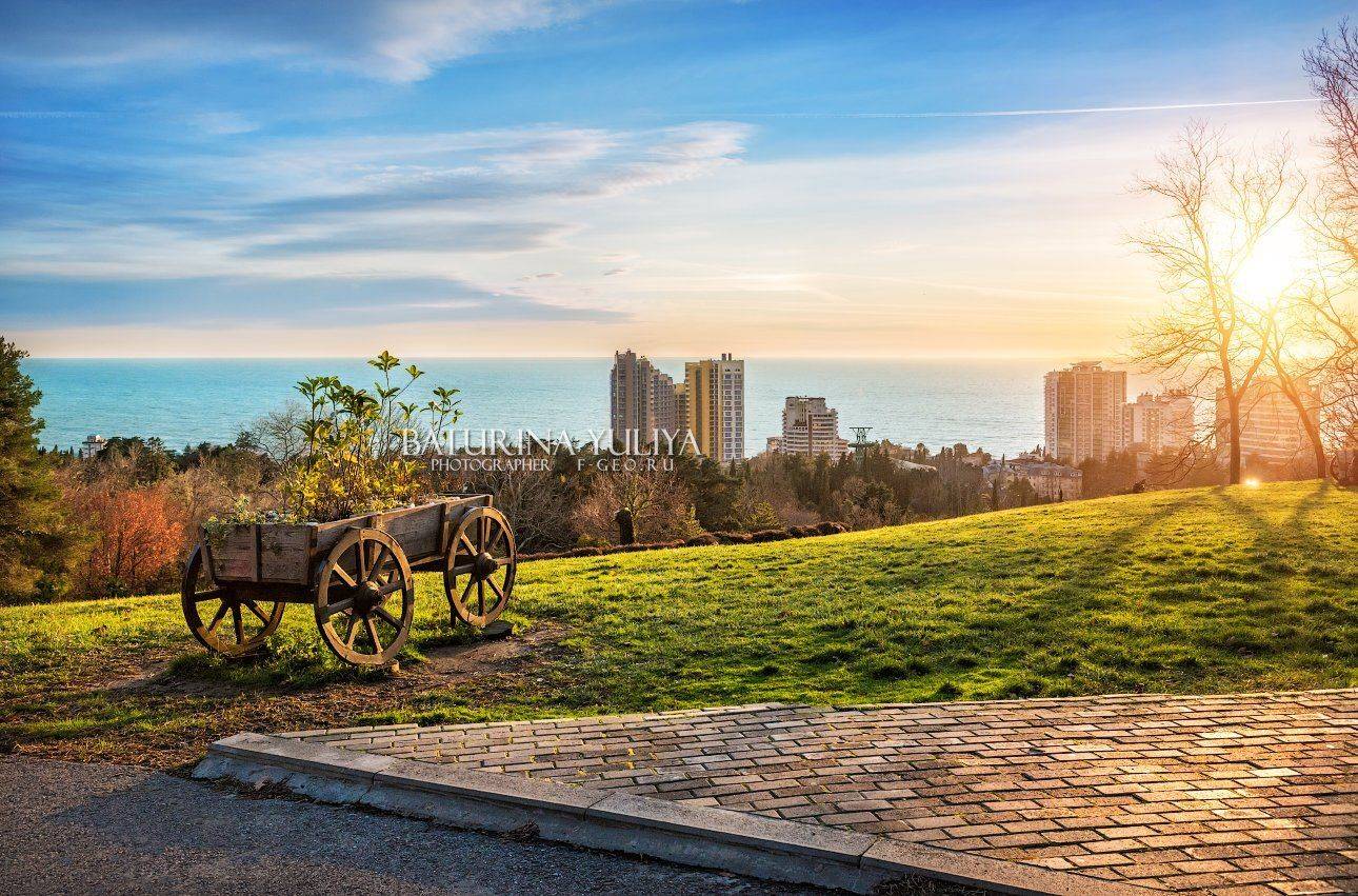 россия, сочи, черное море, закат, телега, Юлия Батурина