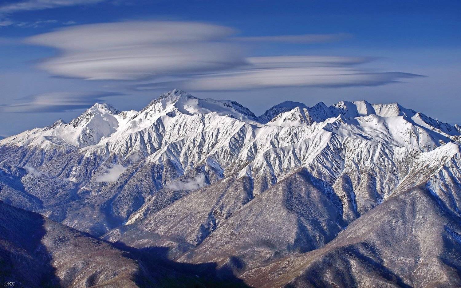 горы линзовые облака., Евгений Никишин