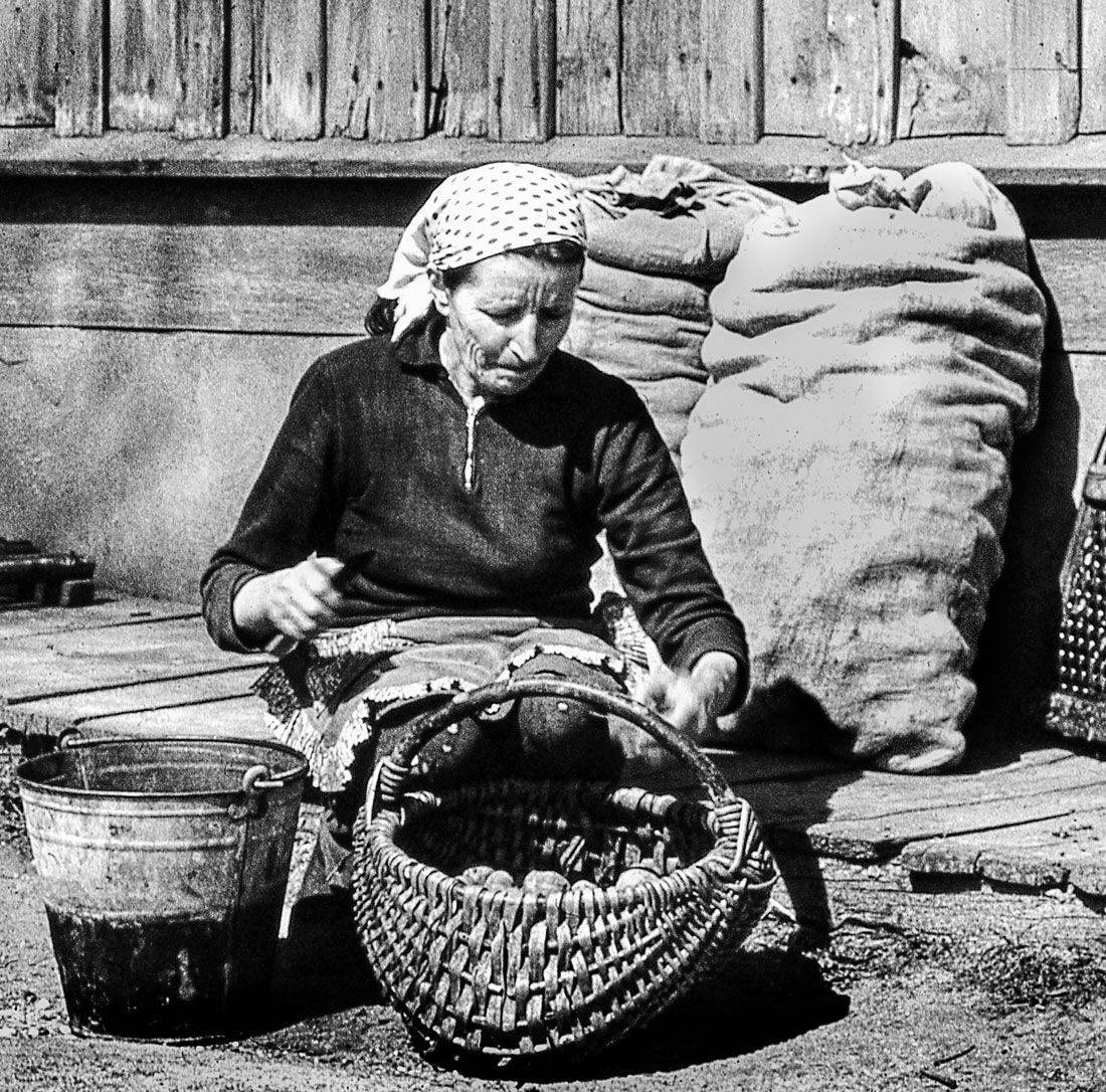 деревня, весна, сев, Rimantas Petrikas