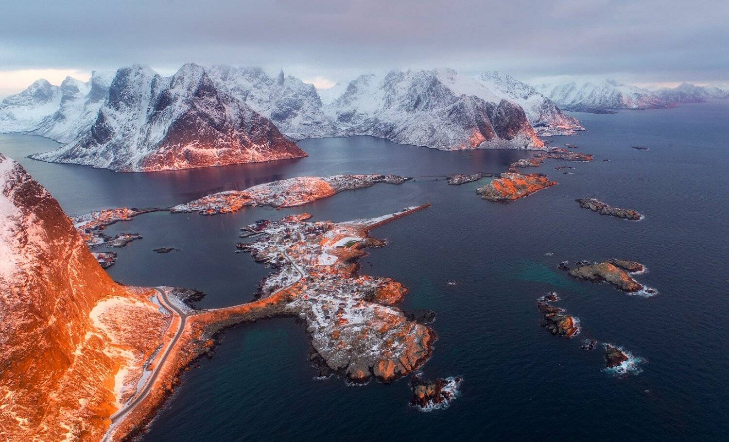 norway, lofoten, reine, winter, snow, Сергей Луканкин