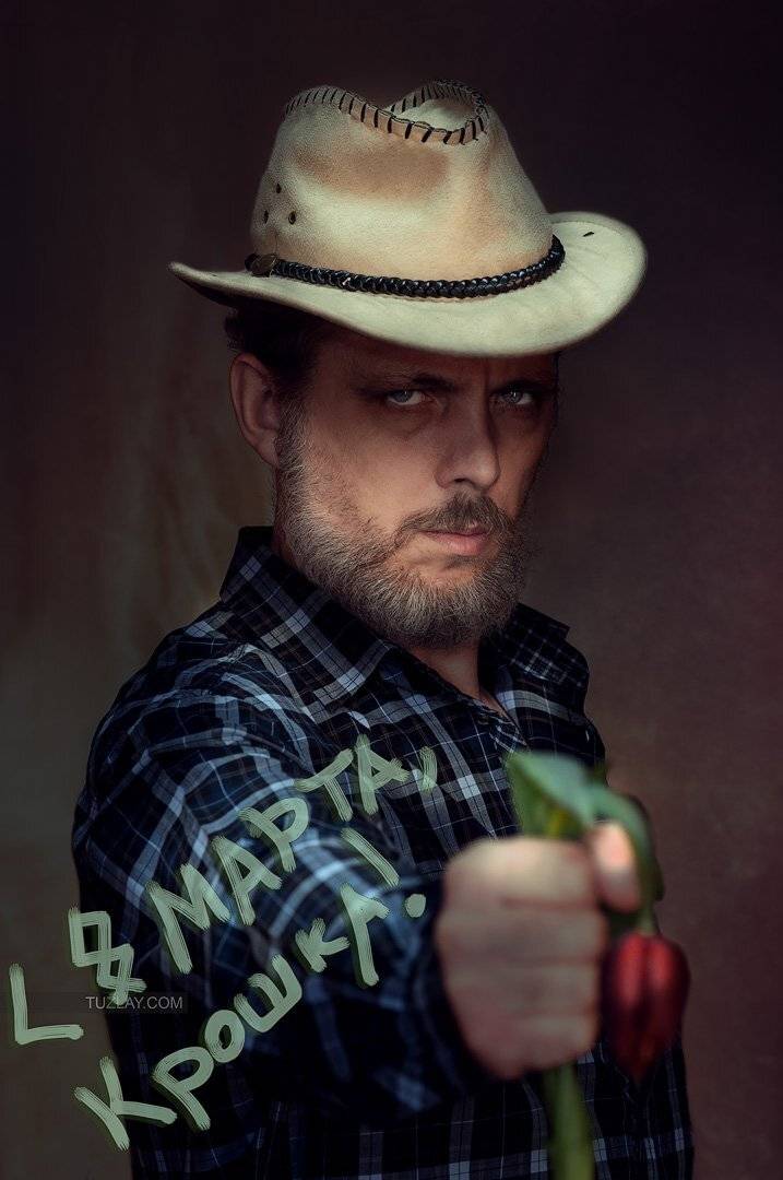 8 марта, сэлфи, открытка, автопортрет, Владимир Тузлай