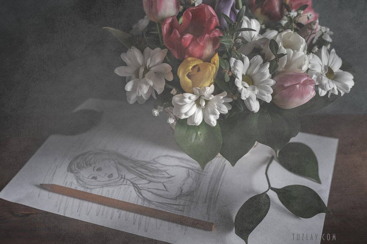 букет, эскиз, экспромт, Владимир Тузлай